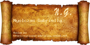 Nyolczas Gabriella névjegykártya