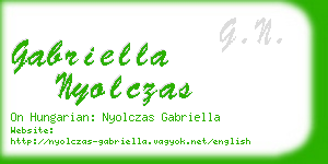 gabriella nyolczas business card